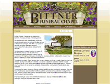 Tablet Screenshot of bittnerfuneralchapel.net